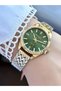 Milano Green Dial Gold Metal Cord Women Wrist Watch