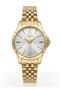 Women's Gold Metal Cord Stone Detailed Wristwatch with 2 Years Warranty - 2