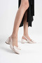 Beige Women's Heeled Shoes Tr08Ms15B - 5