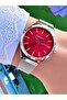 Women's Silver Lilac Dial Wristwatch