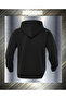 Unisex Zipper Hoodie Plain Cardigan - 2