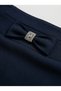 Apsen Women's Navy Blue Seasonal Long Pencil Skirt with Bow Detail 2108-95 - 6