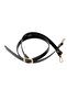Patent Leather 120X2 cm Buckle Black Color Bag Handle with Light Gold Metal