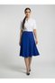 Apsen women's cobalt blue seasonal patchwork flared midi skirt 1896-63 - 7