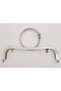 22 cm Bracelet Model Bag Clip Purse Burs Silver Metal