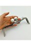 21 cm Silver Bag Clip with Pearls Bag Bursu - 2