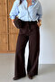 Women's Wide-Leg Lace-Up Palazzo Pants - 2