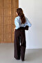 Women's Wide-Leg Lace-Up Palazzo Pants - 5