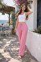 Women's Bubble-Gofre Casual Summer Comfortable Loose-Fit Elastic Cuffed Trousers - 3