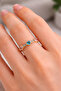 Colorful Stone Heart Design Adjustable Women's Ring Lrn015 - 3