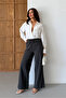 Women's Wide-Leg Lace-Up Palazzo Pants - 4