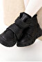 Annabel Embroidery Detailed Girl's Boots with Plush Fur Inside and Double Crisp Black - 7