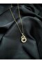 Zircon Stone Double Ring Rose Gold Women's Necklace (Sold Separately) - 4
