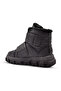 Annabel Embroidery Detailed Girl's Boots with Plush Fur Inside and Double Crisp Black - 5