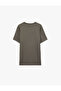 Short Sleeve Cotton Crew Neck Basic Slim Fit T-Shirt - 4