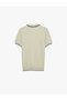 Regular Fit Cotton Striped Detailed Polo Collar Short Sleeve Knitwear T-Shirt - 4