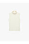 Cotton Slim Fit High Neck Tank Top - 3
