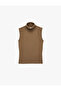 Cotton Slim Fit High Neck Tank Top - 2