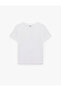 Cotton Short Sleeve V-Neck Basic T-Shirt - 3