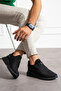 Black Unisex Washable Comfortable Breathable Odorless Knit Sneakers Sneakers 015 - 5