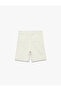 Cotton Regular Waist Pocketed Basic Bermuda Shorts - 4
