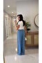 Zr Lulu Blue Tencel Pants - 4