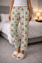 100% Cotton Knitted Elastic Waist Printed Patterned Stylish and Comfortable Women's Pajamas Single Bottom