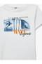 Cotton Short Sleeve Crew Neck Printed T-Shirt - 5