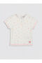 Esvab • Modern & Distinctive Zero Roba Collar Printed Girls' T-Shirt - 3
