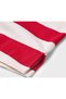 Women's Hooded Sweatshirt, Red Striped - 5