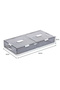 Pack of 2 Space-Saving Drawer-Style Folding Under Bed Storage Box with Wheels 18cm - 3