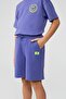 Bg Store Boys' Purple Shorts - 3