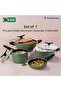 Aura Induction Base Non-Stick Cookware Set, 7 pcs, Sea Green - 4