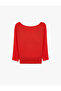Round Boat Neck Long Sleeve Viscose Knitwear Sweater - 4