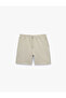 Cotton Pocket Bermuda Shorts with Tie Waist