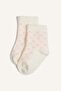 5-Pack Cotton Long Socks for Baby Girl H6681A5Ns - 2