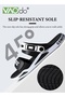 Men' s Flat Sandals, Soft PVC Slippers with Adjustable Buckle, Lightweight Cushioned Open-toe Slides - 3