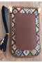 Mini Phone Bag - Adjustable Strap, Card Compartment, Ethnic Pattern - 3