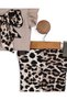 Baby Girl Summer Clothes Leopard Bow Detailed Ruffle Tights 6-9-12-18-24 Months 2-Piece Stylish Bottom and Top Set - 5