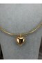 Heart-Shaped Gold Magnet Steel Necklace – Modern Minimal Elegant Women's Necklace - 2