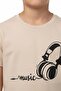 Boy's Crew Neck Short Sleeve Printed T-Shirt 24400 - 5