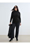Black Stand Collar Women's Bodysuit - 6