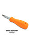 6-In-1 Chrome Vanadium Steel Shock Resistant Handle Screwdriver with 4-Bits - 3