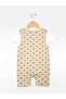 Ribbed Cotton Dungaree with Short Sleeves T-shirt - 5