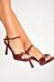Y518710109 Burgundy Thin Heeled Women's Shoes - 2
