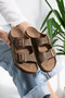 Mink Double Buckle Orthopedic Sole Slippers Unisex Daily Comfortable Non-Slip Sole Summer Sandals - 4