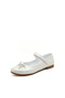 White Color Girls' Ballerina Shoes with Bow Children's Ballerina Shoes Girls' Orthopedic White Ballerina Shoes