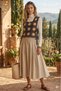 Handmade Square Motif Vest – Colorful Motif Knitted Crop Sweater, Boho Style Women's Top - 7