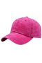 Women's Vintage 100% Cotton Adjustable Baseball Cap Hat - 2