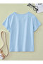Children's 100% Cotton Basic T-Shirt – Comfortable Fit, Casual Summer Combination with Shorts as a Gift - 4